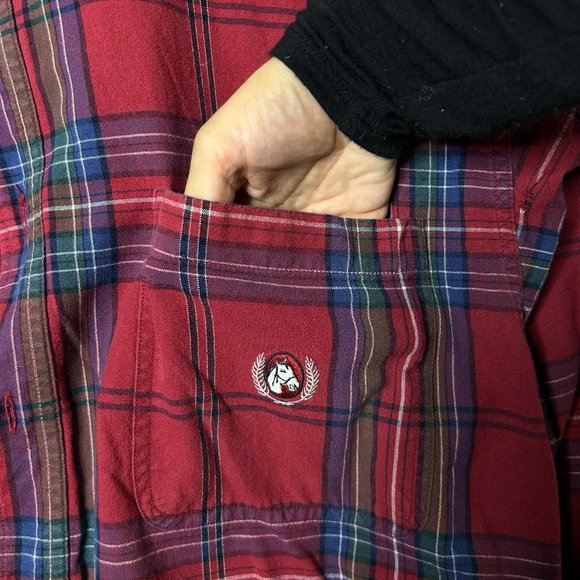 Bit & Bridle‎ Outfitters Plaid Men's Button Down Size XL - Picture 4 of 5